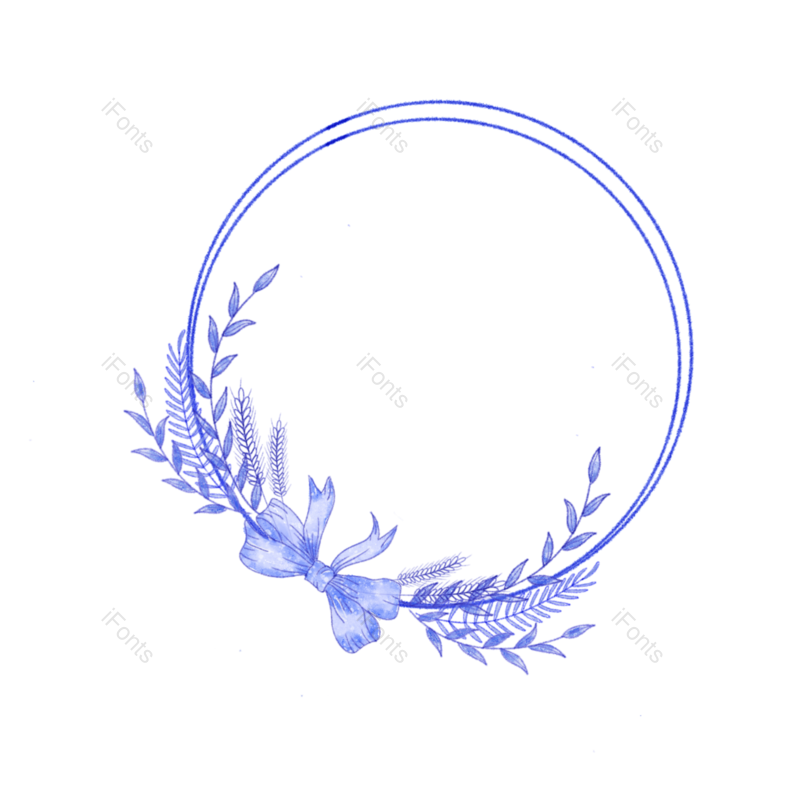 边框图片,蝴蝶结元素,叶子边框PNG,圆形边框免抠素材